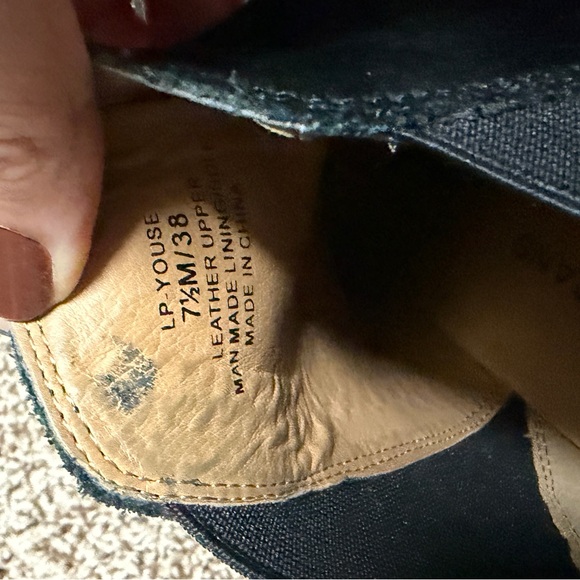 Lucky Brand Black suede wedge Ankle Booties - 7 1/2 - Picture 8 of 8